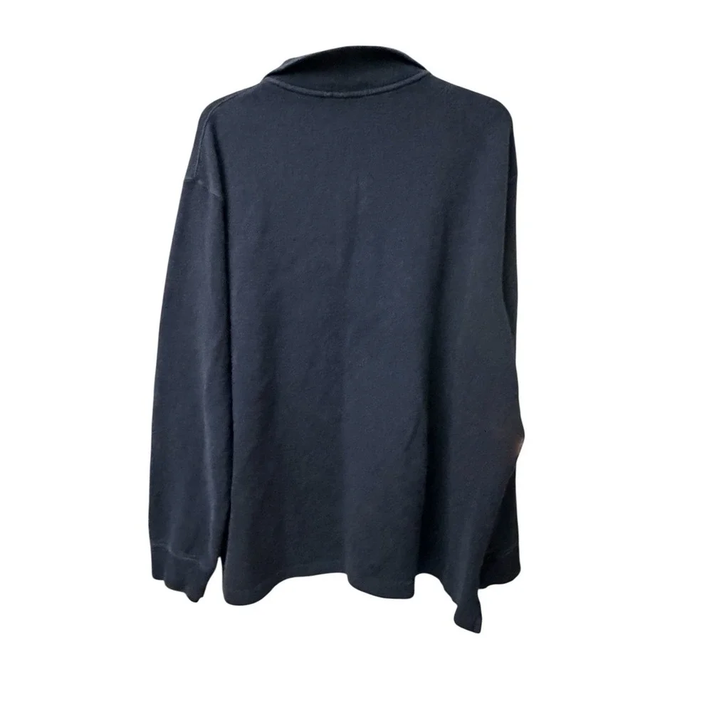 Polo Ralph Lauren Mens‎ 1/4 Zip Sweater XXL Blue 2XL Preppy Office 90s #R10-4